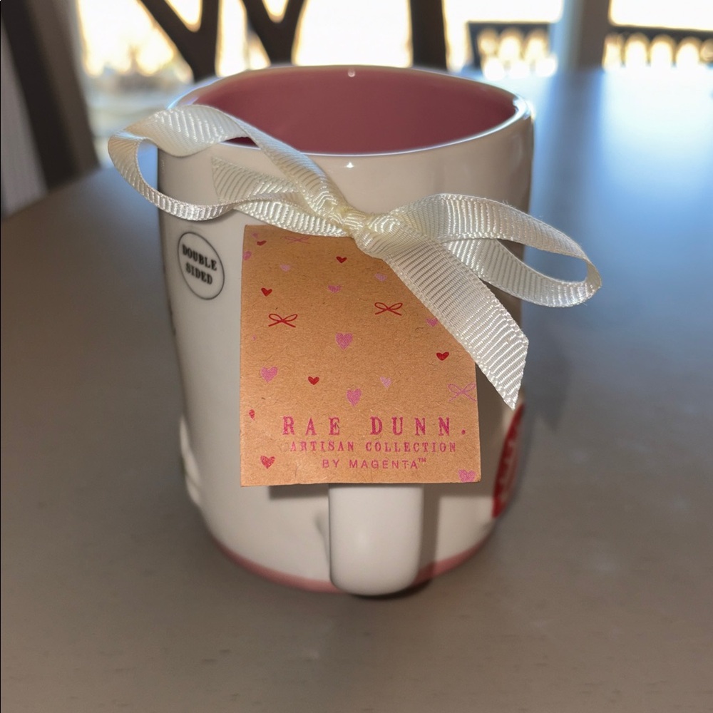 Rar Dunn Love Is So Sweet Mug - Pink and White - Picture 2 of 5